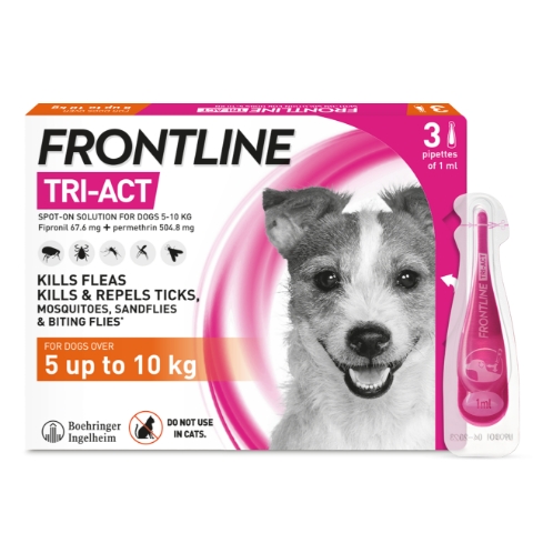 Can a dog wear a outlet flea collar with frontline